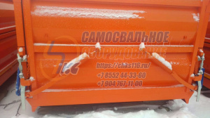 Платформа 55102 / 45143 с двумя рядами бортов и задним открывающимся бортом 17м3